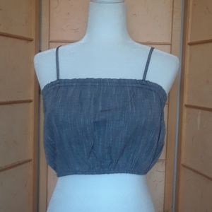 Aerie blue crop top size xs